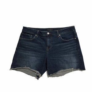 Lucky Brand Mid Rise Raw Hem Denim Shorts